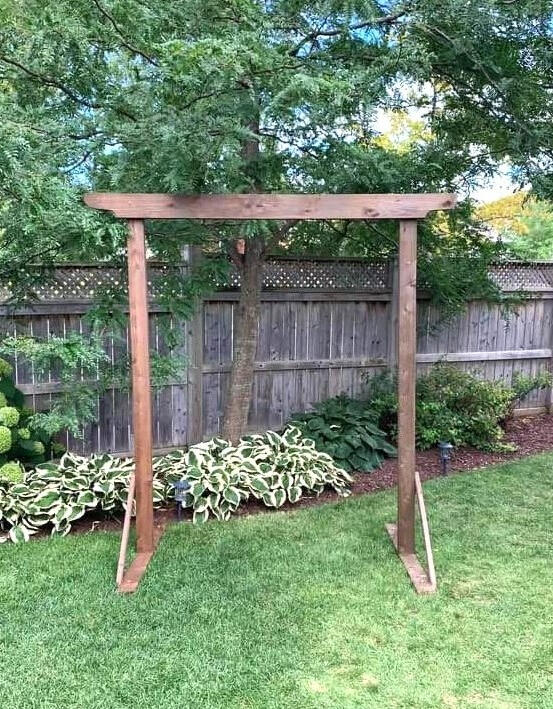 7x7 foot cedar wood arch: not for sale